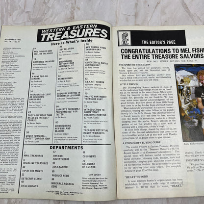1985 Nov - Western & Eastern Treasures Magazine - Treasure Hunting Gold M12