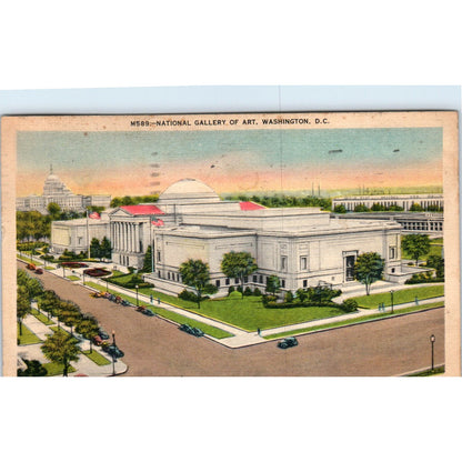 1945 National Gallery of Art Washington DC Original Postcard PC9