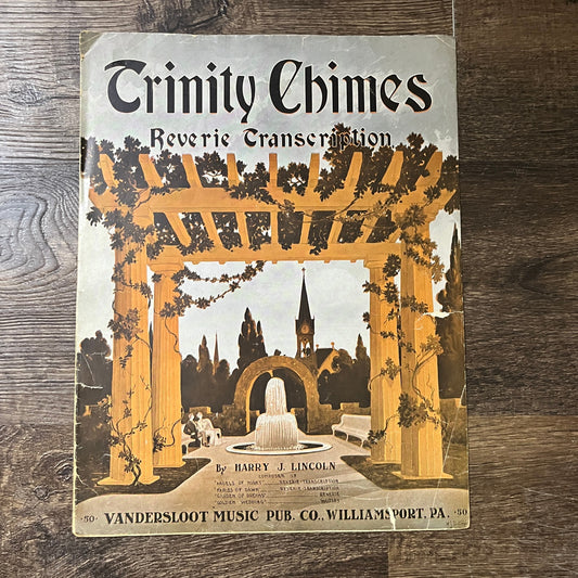 Trinity Chimes Reverie Transcription Harry J Lincoln 1911 Sheet Music V13