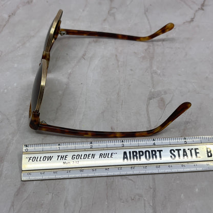 Vintage Aviator Style Acrylic Tortoiseshell & Gold Tone Sunglasses TH9-G2-7