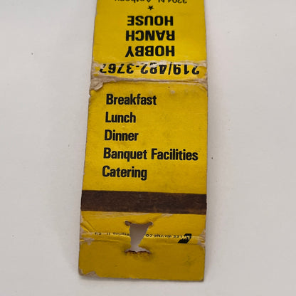 Hobby Ranch House 3204 N. Anthony Fort Wayne IN Vintage Matchbook MB60-1