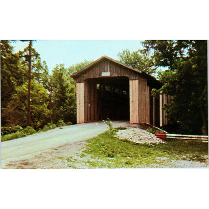 Brown County Ohio Perry Twp #8 Covered Bridge Postcard PB10