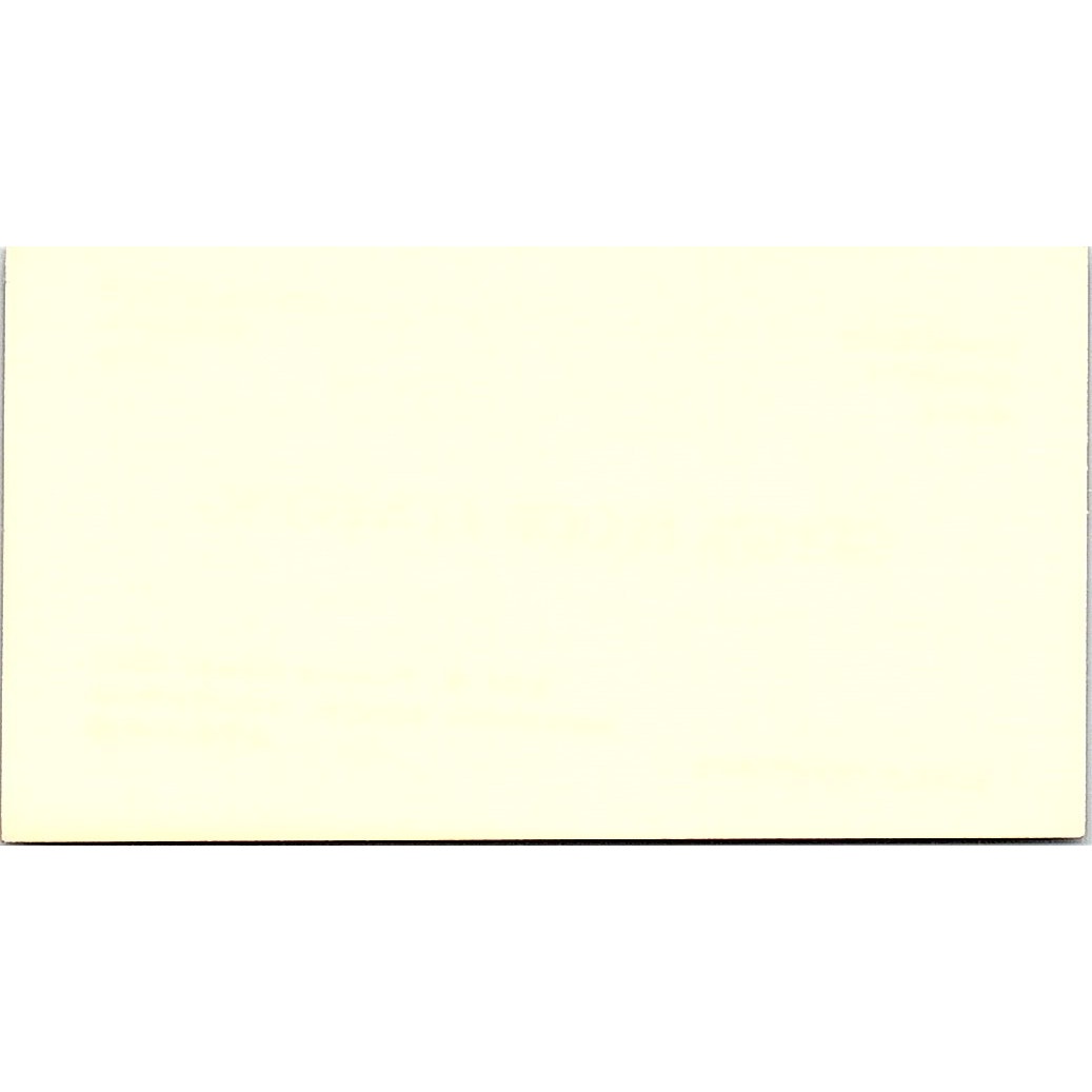 Bixby Plaza Tony M Ausilio JR Long Beach CA Vintage Business Card SF3-B6