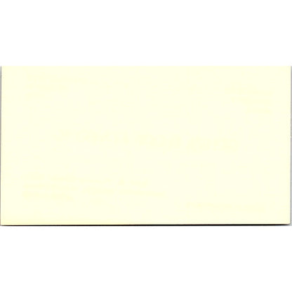 Bixby Plaza Tony M Ausilio JR Long Beach CA Vintage Business Card SF3-B6