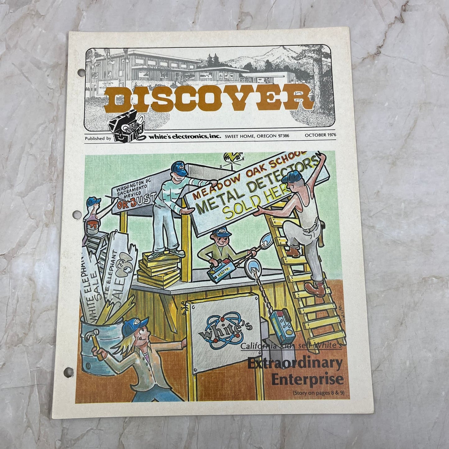 1976 Oct White's Electronics Discover Newsletter Metal Detectors Treasure M19