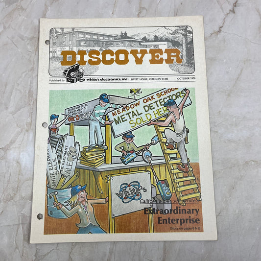 1976 Oct White's Electronics Discover Newsletter Metal Detectors Treasure M19