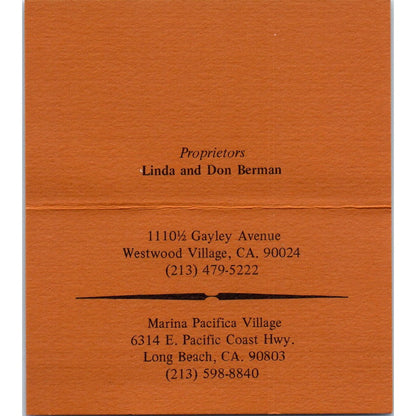 The Memory Gallery Linda & Don Berman Westwood Village, Long Beach Card SD4-B4