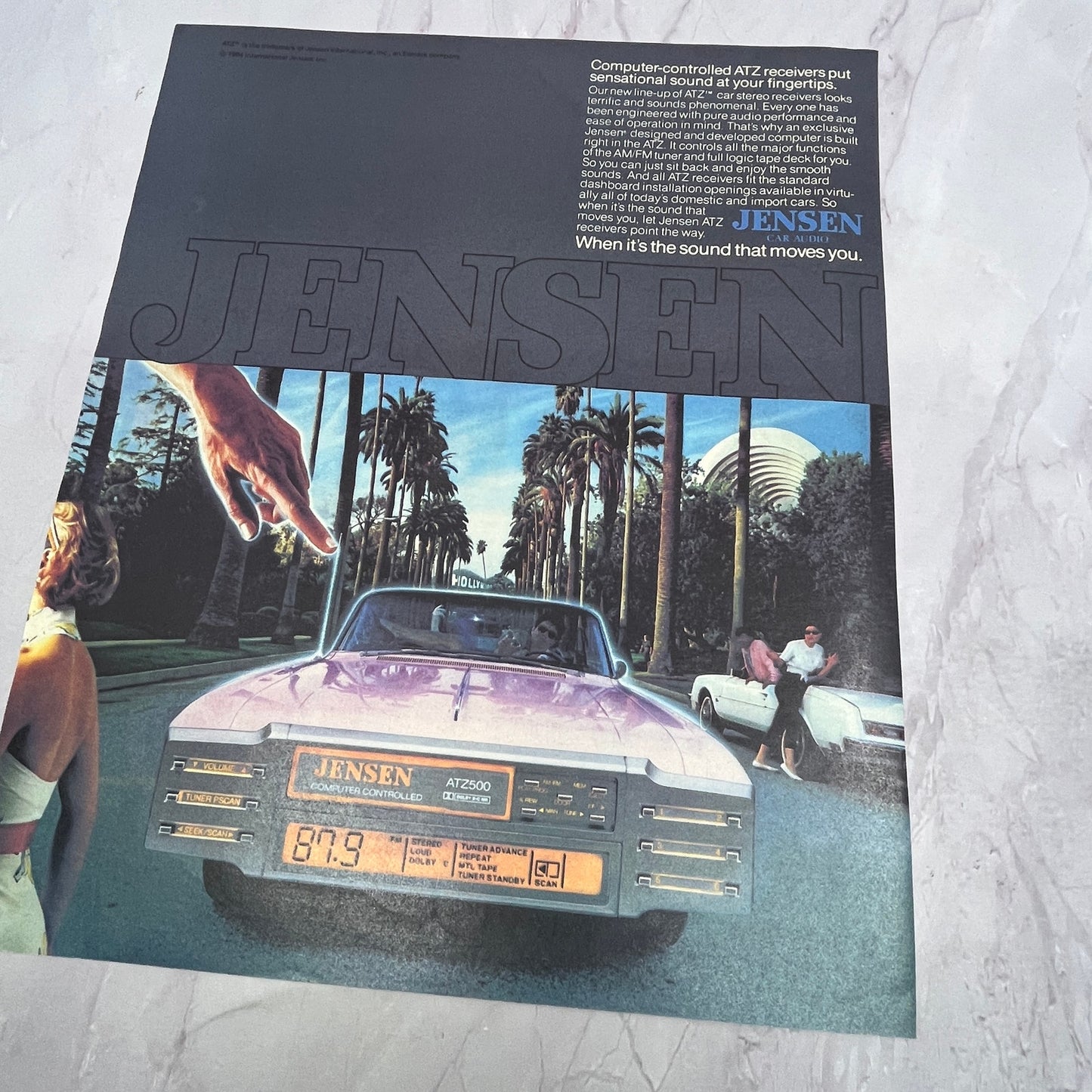 Jensen ATZ500 Computer Controlled Car Audio 1984 Ad V14-7