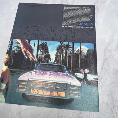 Jensen ATZ500 Computer Controlled Car Audio 1984 Ad V14-7