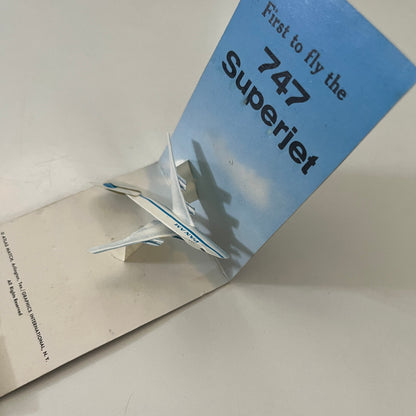 Pan Am Airlines 747 Popup Vintage Matchbook Cover TB7-MMZ4