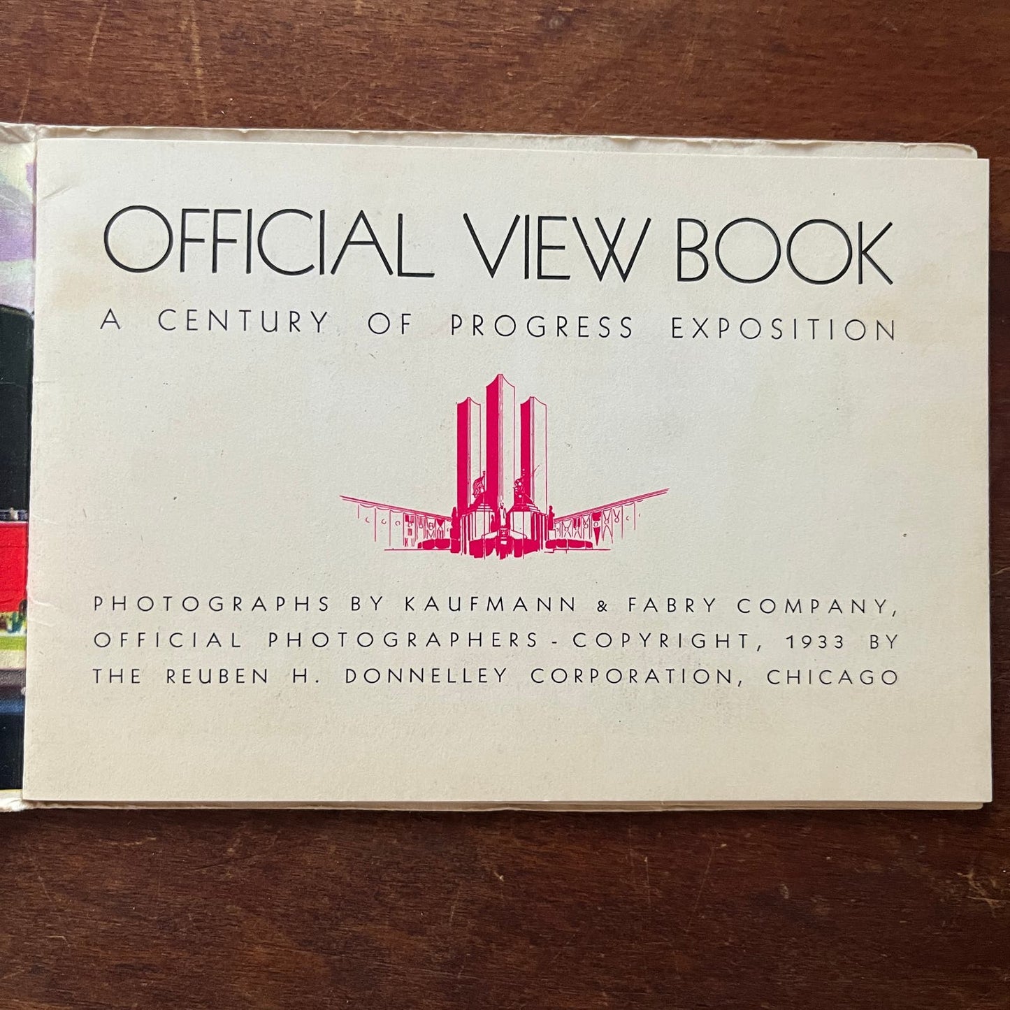 1933 Chicago World's Fair Official Souvenir Folder Book Views TI8-S2