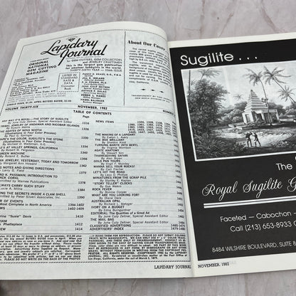 Sugilite Carving - Lapidary Journal Magazine - Nov 1982 M22