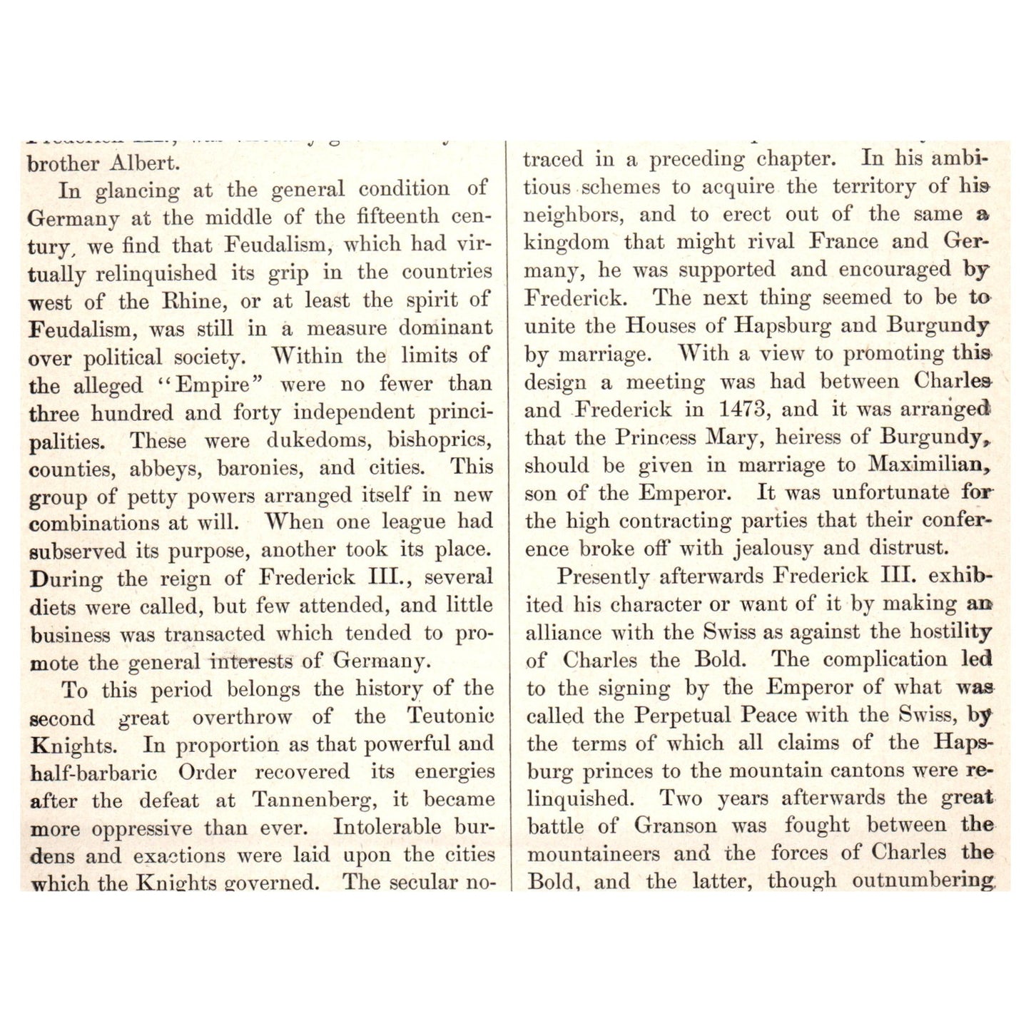 Albert Achilles in Battle with the Swabians 1911 Engraving Print AF5-7