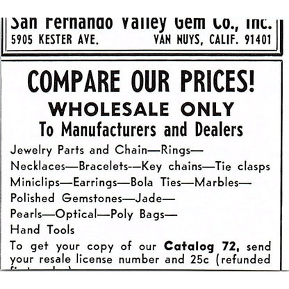 Koons Rock & Gift Shop Findlay Ohio 1972 Ad AF8-M2