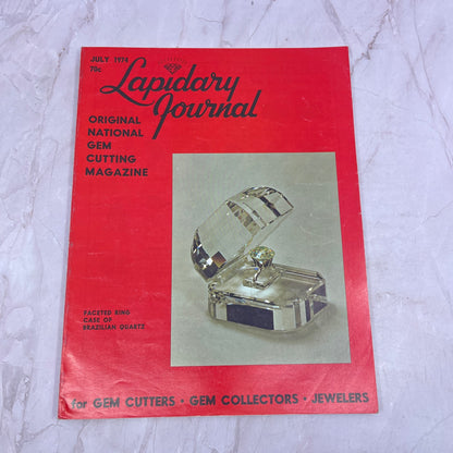 Faceted Ring Case of Brazilian Quartz - Lapidary Journal Magazine - Jul 1974 M25