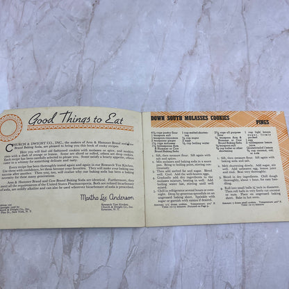 1938 Martha Lee Anderson Church & Dwight Co Cookbook Recipes TG8-VV