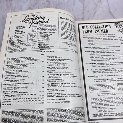 A Ship As Seen From a Pirate's Cave - Lapidary Journal Magazine - Aug 1970 M23