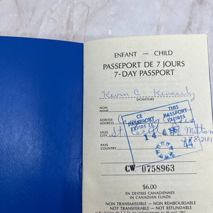 Expo 67 Montreal Adult Season Passport 1967 With Stamps TF5-L3