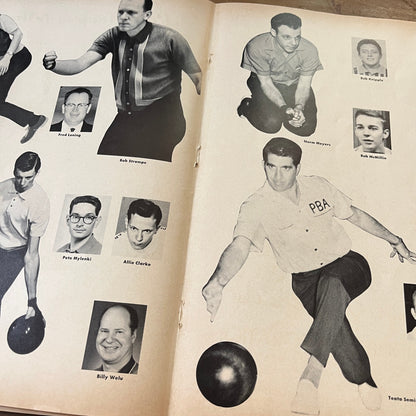 PBA Spread Signatures Bill Allen, Dick Ritger, Jimmy Mack 1969 Bowling Ad AF6-2