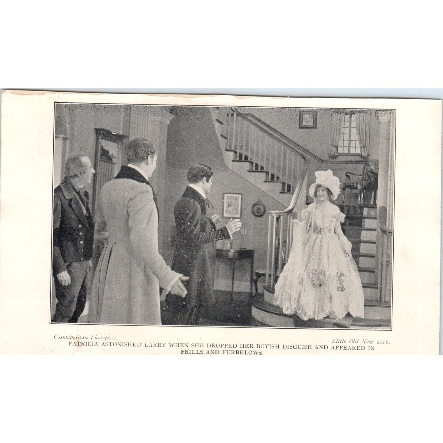 Patricia Astonishes Larry - 1923 Little Old New York Photo Still AE5-PP