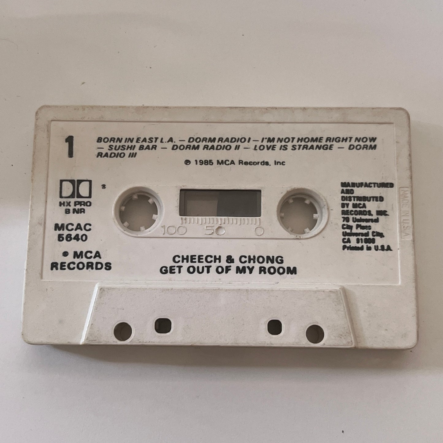 Cheech & Chong - Get Out of My Room Cassette Tape TB6-OT2