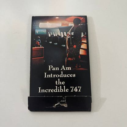 Pan Am Airlines 747 Popup Vintage Matchbook Cover TB7-MMZ4