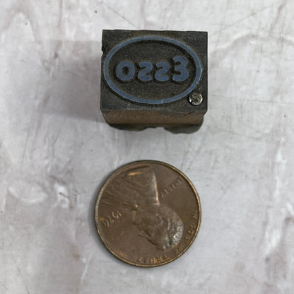 ESSO Oil Gasoline Vintage Letterpress Printers Block Plate SF5-S