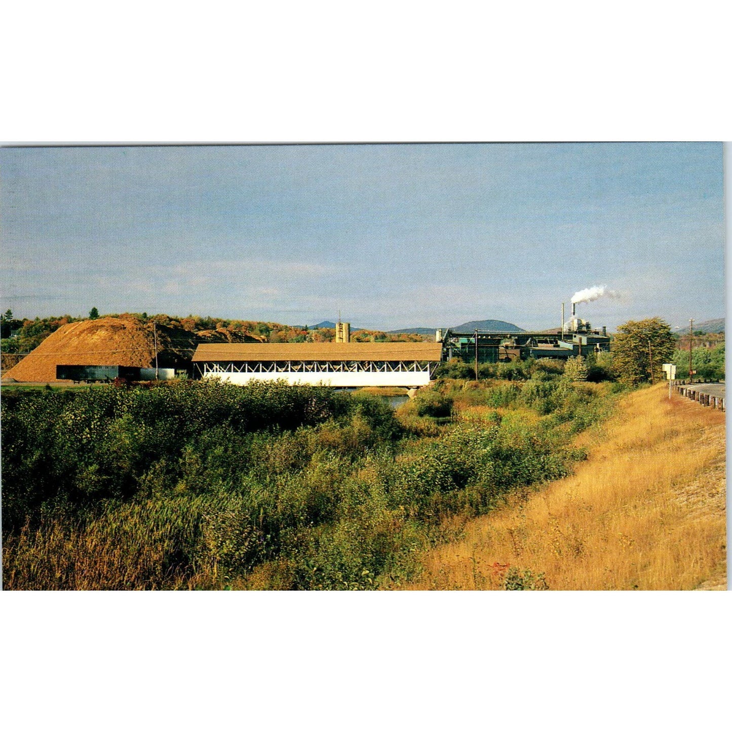 Groveton Bridge NH Vintage Covered Bridge Postcard PC17