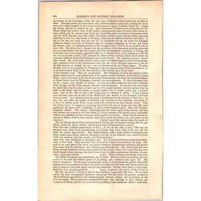 Newport Rhode Island  Historical & Social Traveler- 15 Pages 1854 Article I19