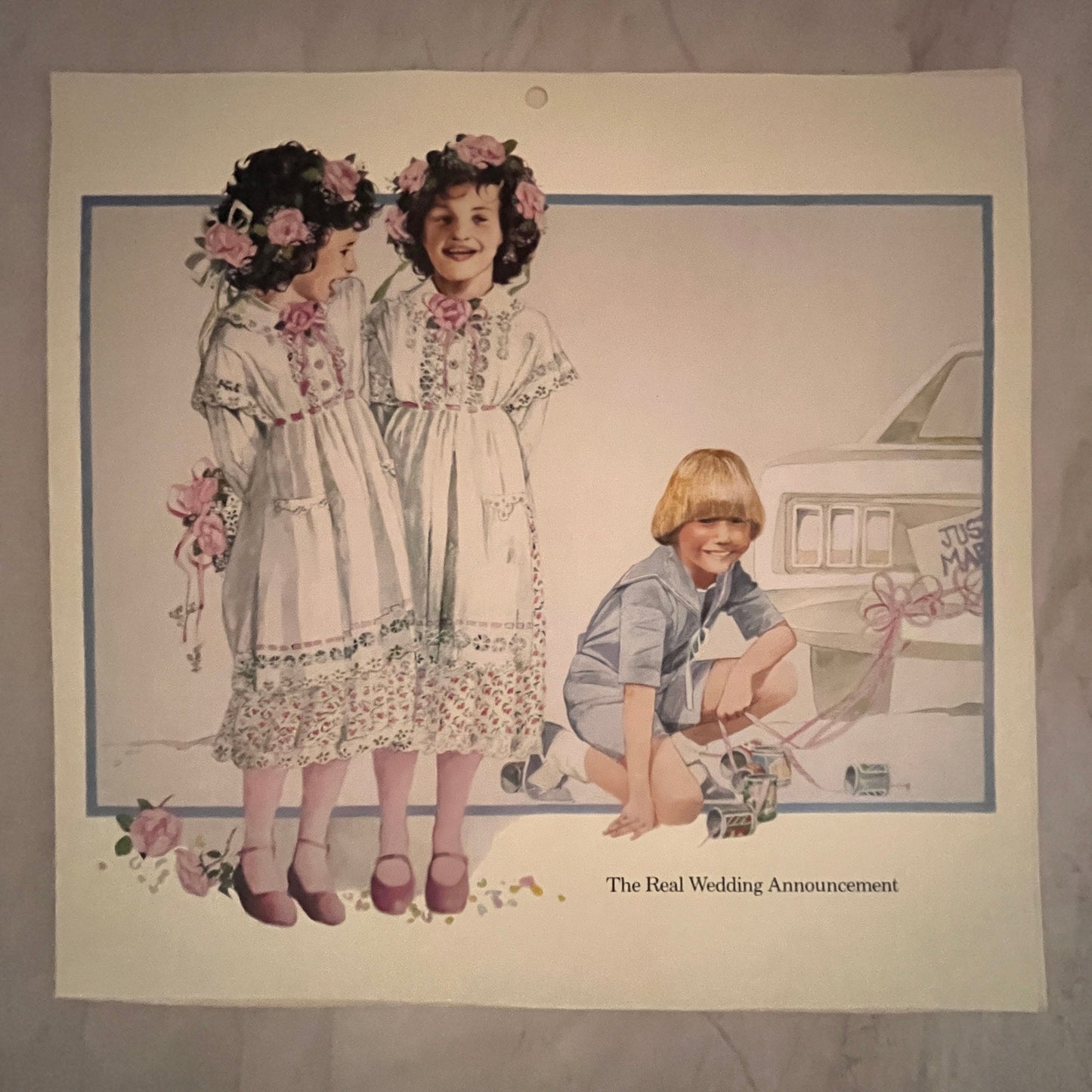 The Real Wedding Announcement - Avon Childhood Moments 10.5x10" Art Print V17