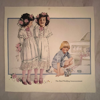 The Real Wedding Announcement - Avon Childhood Moments 10.5x10" Art Print V17