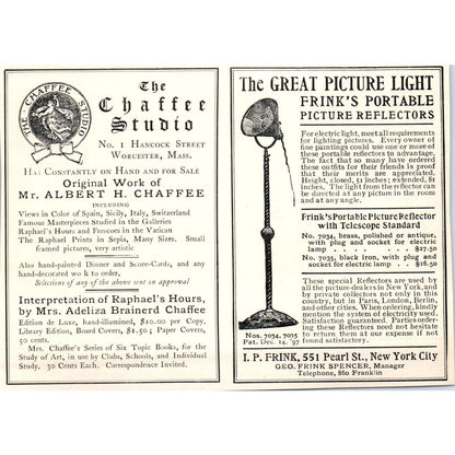 Perry Pictures Sistine Madonna Malden MA c1905 Victorian Ad AE9-MA2