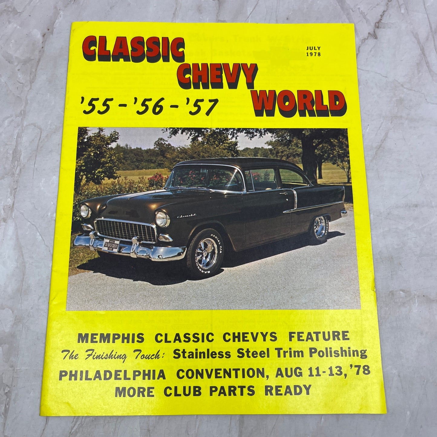 Stainless Steel Trim - '55, '56, '57 Classic Chevy World Magazine - Jul 1978 M30