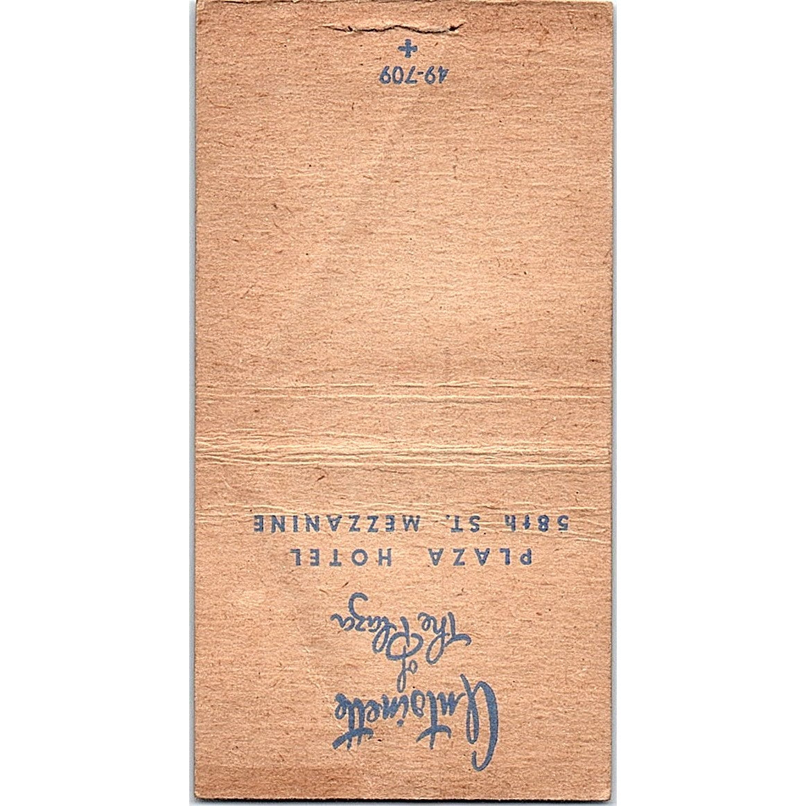 Antoinette of the Plaza Hair Dressing Plaza Hotel Vintage Matchbook Cover SC7-Y3