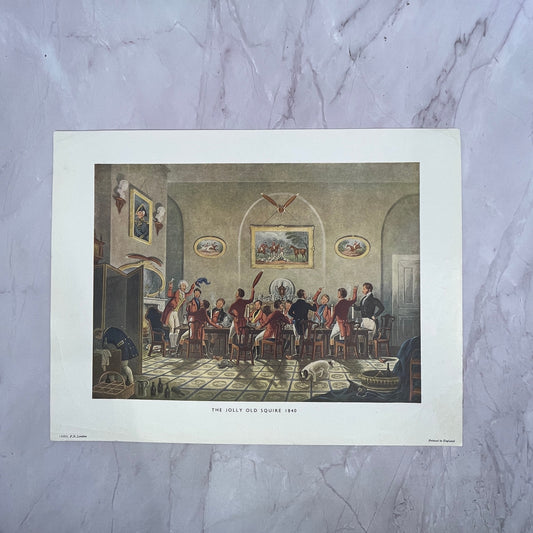 The Jolly Old Squire by Henry A. Papprill Lithograph 9.5x12.5" Art Print V20