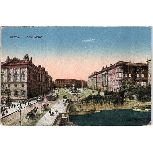 Berlin Schloßplatz German Antique Postcard PE9