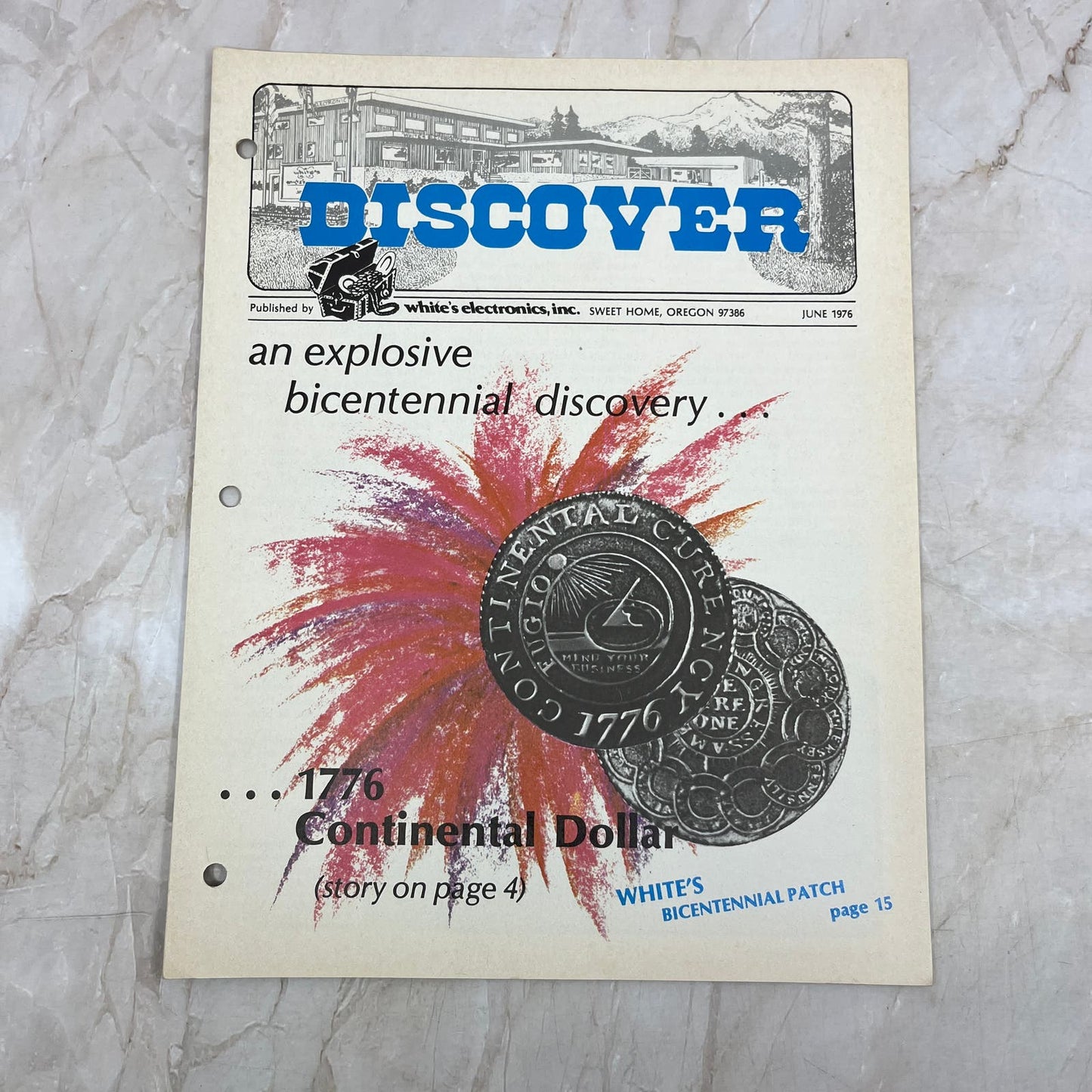 1976 June White's Electronics Discover Newsletter Metal Detectors Treasure M19
