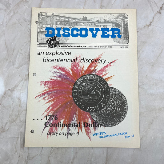 1976 June White's Electronics Discover Newsletter Metal Detectors Treasure M19