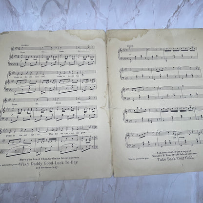 1898 Whar De Watermelon' Grow Primrose Minstrel Rosenfeld Sheet Music FL6-5