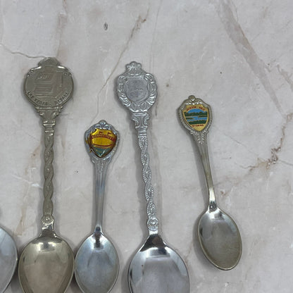 Vintage Mini Souvenir Spoon Lot of 11 Spoons TG9