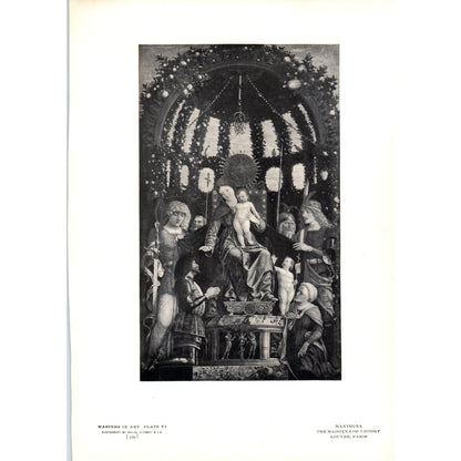 The Madonna of Victory -  Mantegna c1905 Art Print D15