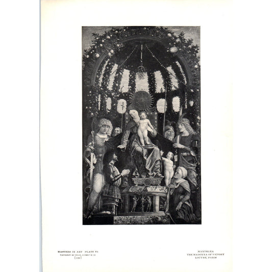 The Madonna of Victory -  Mantegna c1905 Art Print D15