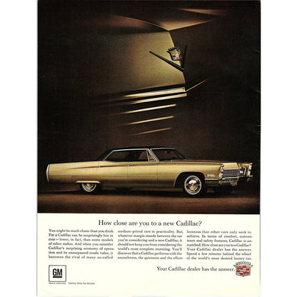 67 Cadillac Green Soft Top General Motors GM 1967 Ad AG2-2