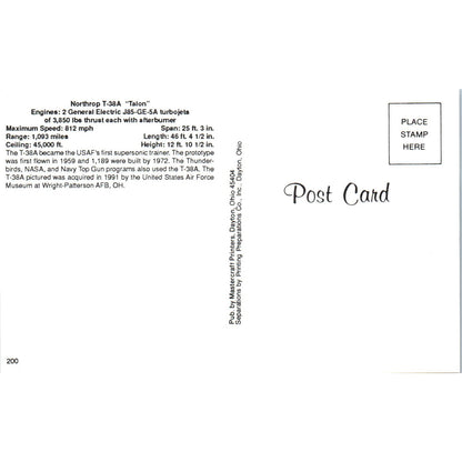 North American B-25B Mitchell Vintage Postcard TG8-PC