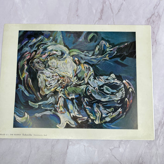 The Tempest - Kokoschka Lithograph 9.5x12.5" Art Print V20