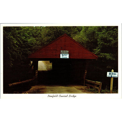 Newfield Bridge Tompkins County New York Covered Bridge Postcard PB12