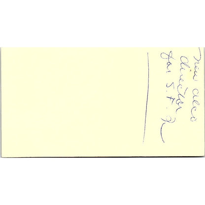 Cameron King National Council on Alcoholism San Francisco Business Card SD9-B10