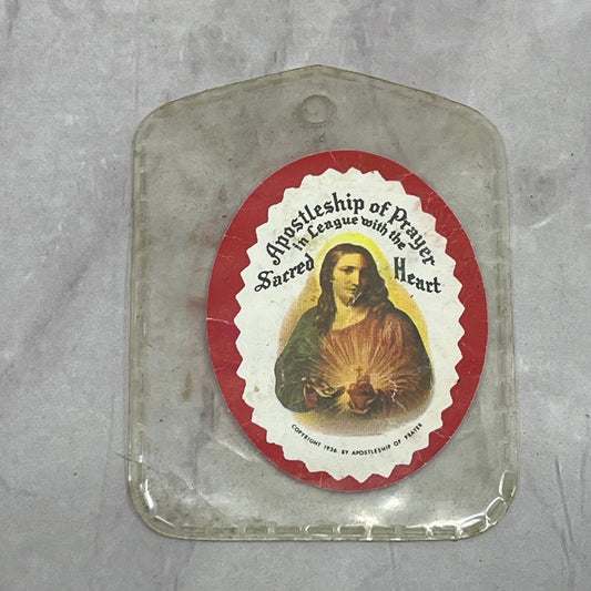1936 Sacred Heart of Jesus Prayer Medallion SE2
