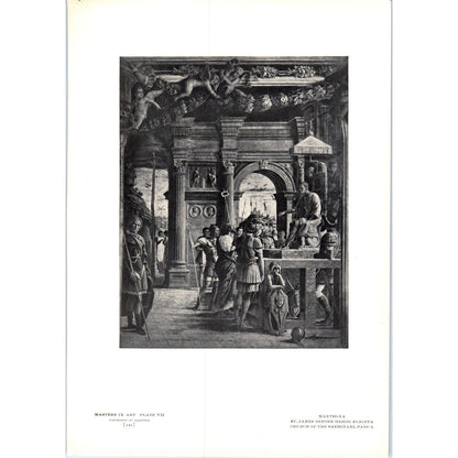 St. James Before Herod Agrippa -  Mantegna c1905 Art Print D15