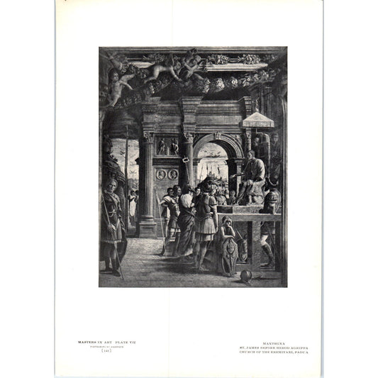 St. James Before Herod Agrippa -  Mantegna c1905 Art Print D15